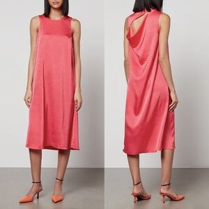 NEW Baum Und Pferdgarten Amami Satin Sleeveless Midi Dress Sz. 36 (S)
